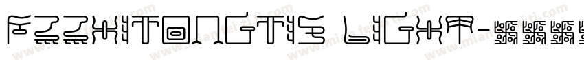 FZZhiTongTiS Light字体转换